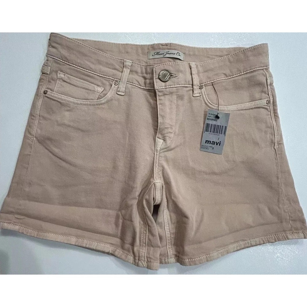 New Womens Shorts 27 Waist Salmon Color Some Stretch Denim 8" Rise 5" Inseam NWT
